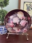 Vintage T. Limoges France Decorative Porcelain Plate Basket Of Roses Cottage