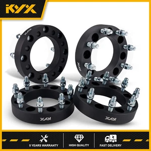 4Pcs 1.5" 8x6.5 to 8x180 Wheel Adapters Spacers For Chevy GMC 8x165.1 to 8x180 - Picture 1 of 12