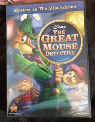 THE GREAT MOUSE DETECTIVE New Sealed DVD Disney Mystery in the Mist Edition - Image 1 of 2