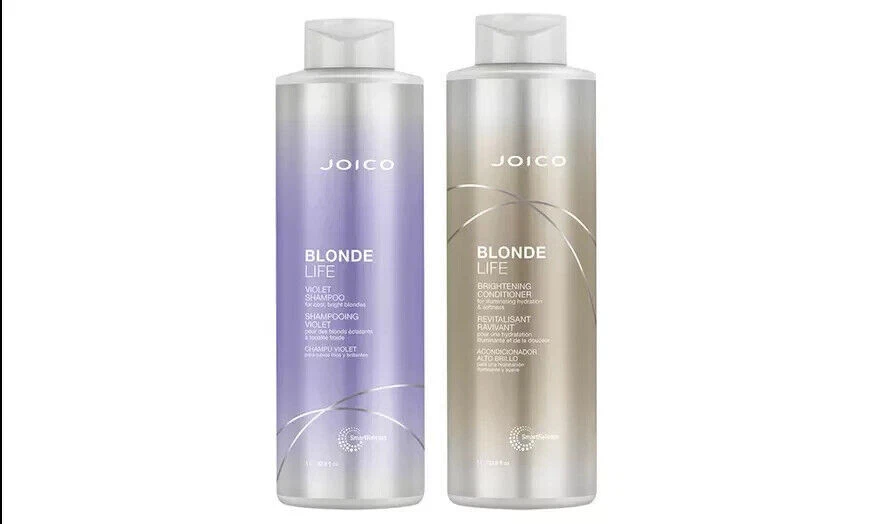 JOICO BLONDE LIFE Violet Shampoo & Brightening Conditioner 33.8oz LITER DUO SET  - Image 1 of 1