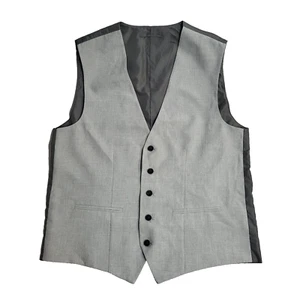 Studio Grey Button 2 Pocket Smart Formal Waistcoat UK Men's Size L 42" - Picture 1 of 4