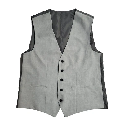 Studio Grey Button 2 Pocket Smart Formal Waistcoat UK Men's Size L 42" - Image 1 of 4