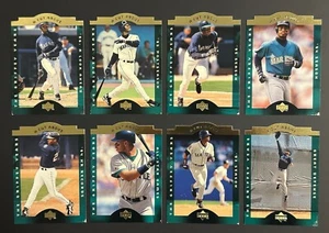 Lote de 8 tarjetas de béisbol Ken Griffey Jr DAÑADAS cubierta superior cortadas arriba - Imagen 1 de 6