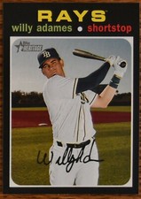 2020 Topps Heritage #289 Willy Adames Tampa Bay Rays