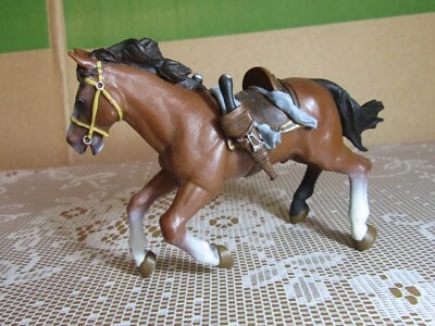 916Z Vintage 2001 Papo China Caballo Al Galope Vaquero Potro Lejano Oeste 1:20 - Imagen 1 de 4