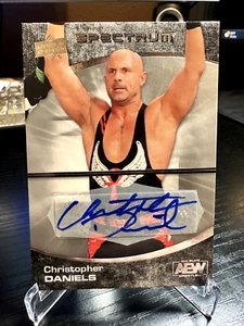 CHRISTOPHER DANIELS 2021 AEW UPPER DECK SPECTRUM AUTO - Picture 1 of 2