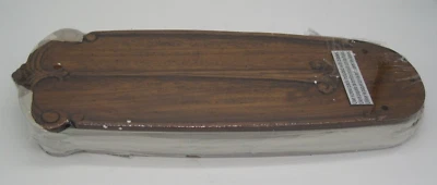 Monte Carlo Fan Carved Chestnut Solid Wood Blades MC5B181 - Image 1 of 4