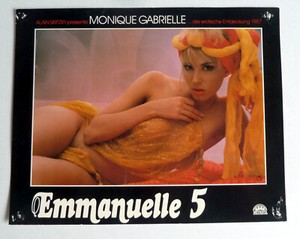 EMANUELLE 5 Monique Gabrielle AUSHANGFOTO #C German Lobby Card EROTIK