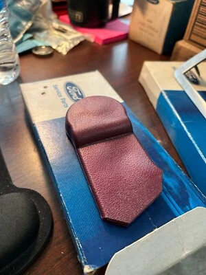 NOS 1972 1973 1974 1975 1976 LINCOLN CONTINENTAL MARK IV SEAT BELT COVER MAROON - Image 1 of 3