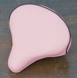 Soft Pink Comfort Bicycle Saddle Vintage Schwinn Bike Beach Cruiser Seat - Picture 1 of 7