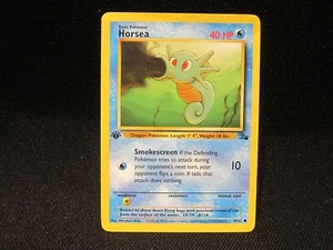 Horsea 1a Edición 1999 Fossil #49/62 Pokémon - Casi Nuevo-M - ¡¡¡Excelente Tarjeta!!! 🙂 🙂 - Imagen 1 de 6