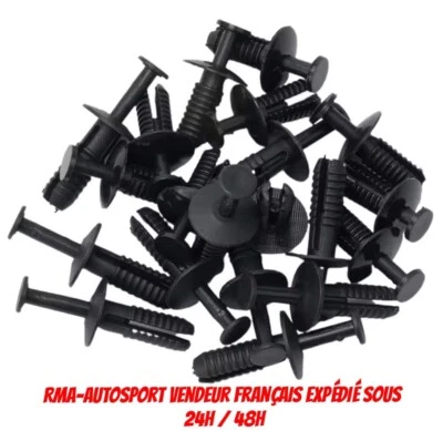 20x Clips Fixation Rivet Garniture Pare-boue BMW X5 E38 E39 E46 X1/5/6 Agrafe - Photo 1/4