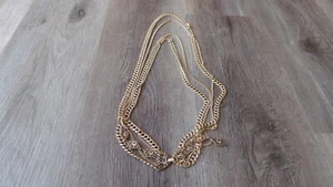 COLLECTIBLE 4 STRAND GOLD TONE MONET NECKLACE 22 INCH CHAIN - Bild 1 von 1