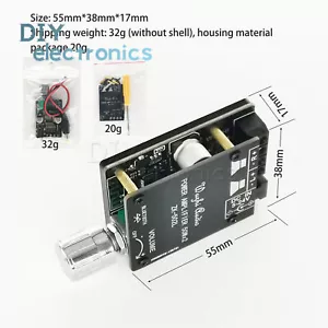 Mini 50WX2 Bluetooth 5.0 scheda amplificatore di potenza digitale manopola regolazione volume US - Foto 1 di 9
