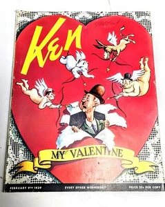 Ken Magazine Feb. 9, 1939 Vol. 3, No. 3 Valentines Issue Pristine Condition - Picture 1 of 12