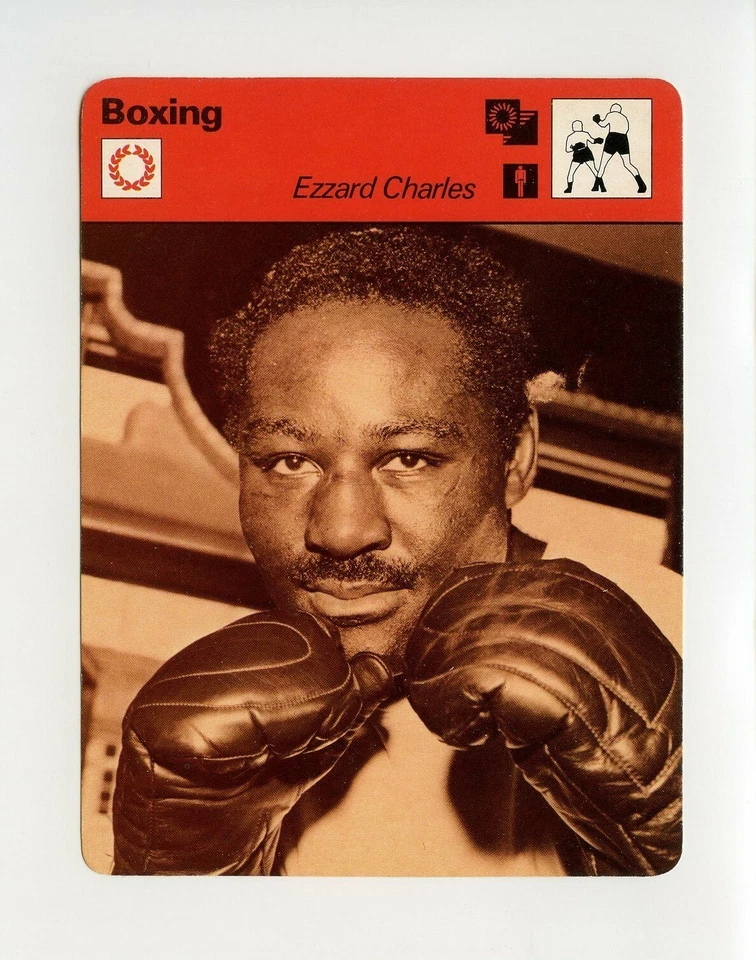 #TN09920 EZZARD CHARLES 1970'S Sportscaster Boxing Card - Image 1 of 1