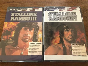 Set 2 New Rambo 3 First Blood Part 2 DVD Special Edition - Picture 1 of 2