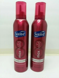 2 ~ SUAVE ~ Max Hold 8 ~ Volumizing Mousse ~ 9 oz  - Picture 1 of 3