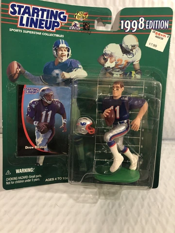 DREW BLEDSOE - 1998 KENNER STARTING LINEUP - NEW ENGLAND PATRIOTS Cover