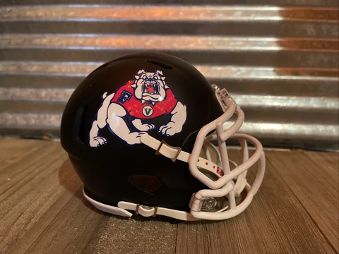 Custom Fresno State Bulldogs Speed Mini Helmet Cover