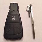 New Replacement 3 Button Remote Shell Case + Key Insert For Mercedes Iyz3302