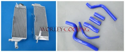 Aluminum Radiator and BLUE hose for Honda CR500 CR500R CR 500 R 1989 89 new Foto 1 de 4