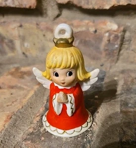 Lefton China Weihnachten Engel Glocke Dekoration Ornament - Bild 1 von 5