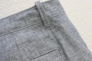 Penguin Munsingwear Linen Blend Shorts Casual Gray Blue 8" Inseam Mens Sz 33 - Imagen 1 de 5