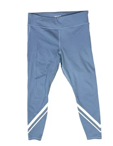 Tory Burch Tory Sport Blue Compression Chevron High Waisted Leggings Size XL - Picture 1 of 5