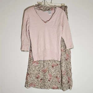 Conjunto de Falda Jaclyn Smith Mujer Mediana Floral Suéter Seda Cottagecore Granny De Colección - Imagen 1 de 24
