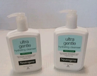 2x-Neutrogena Limpiador Hidratante Ultra Suave Fórmula Cremosa• 12oz• Descontinuado Foto 1 de 4