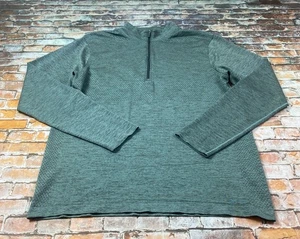 Pullover Lululemon Metal Vent Tech adulto L verde 1/4 cremallera entrenamiento atlético para hombre - Imagen 1 de 10