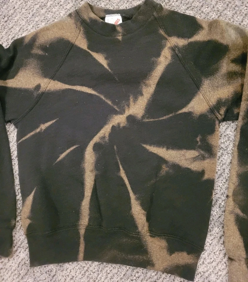 Sudadera Vintage Niños Tie Dye Talla M (10) Juvenil Hecha en EE. UU. Suéter Años 80 90 Foto 1 de 4