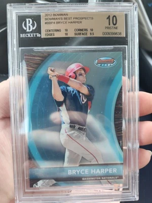 Bryce Harper 2012 Bowman's Best Prospects #BBP4 BGS 10 ¡IMPECABLE! Foto 1 de 2