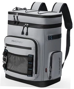 Large Waterproof Insulated Cooler Backpack for Men & Women, Leak Proof gray - Picture 1 of 7