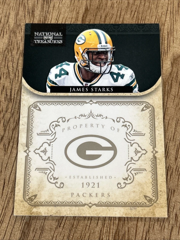2011 National Treasures James Starks #55 Numbered 94 of 99 Green Bay Packers - Image 1 of 2