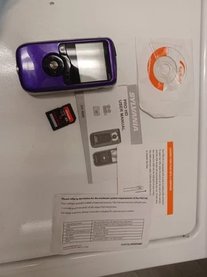 Sylvania Pro Hd DV-6000 Digital Red Camcorder Video Recorder Camera Pocket - Image 1 of 4