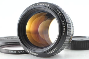 Spätes Modell [NEUWERTIG] MINOLTA MC ROKKOR 58 mm F/1.2 Prime MF Objektiv MD-Bajonett aus JAPAN - Bild 1 von 8