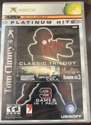 Tom Clancy's Classic Trilogy (Microsoft Xbox) Case And Insert - No Game - Image 1 of 3