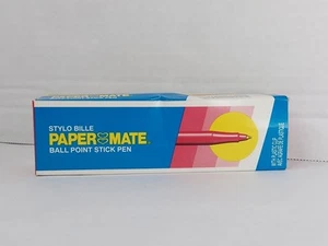 Vintage Paper Mate 11 RED Ball Point Pens In The Box 332-11 (1990) - Picture 1 of 8
