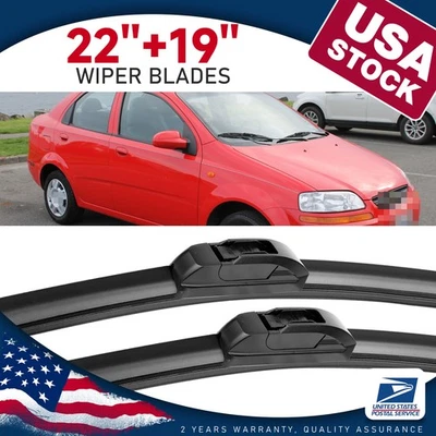 Juego de limpiaparabrisas delantero de 22"+19" OEM para Chevrolet Colorado 2004-09 Foto 1 de 4