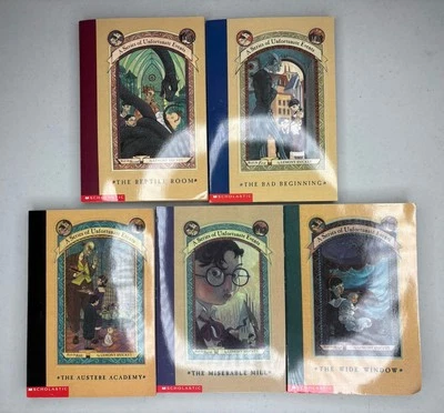 Lemony Snicket A Series of Unfortunate Events Books 1-5 Paperback by Scholastic - Image 1 of 4