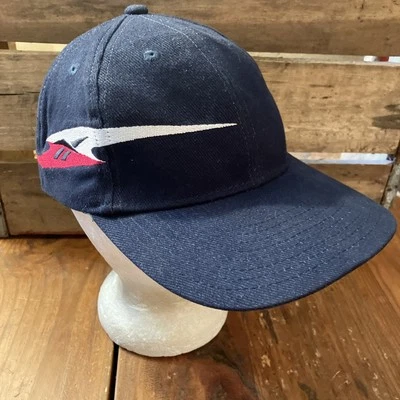 Gorra Snapback Ajustable Bordada Azul Logo Vector Reebok Vintage Años 90 Foto 1 de 4
