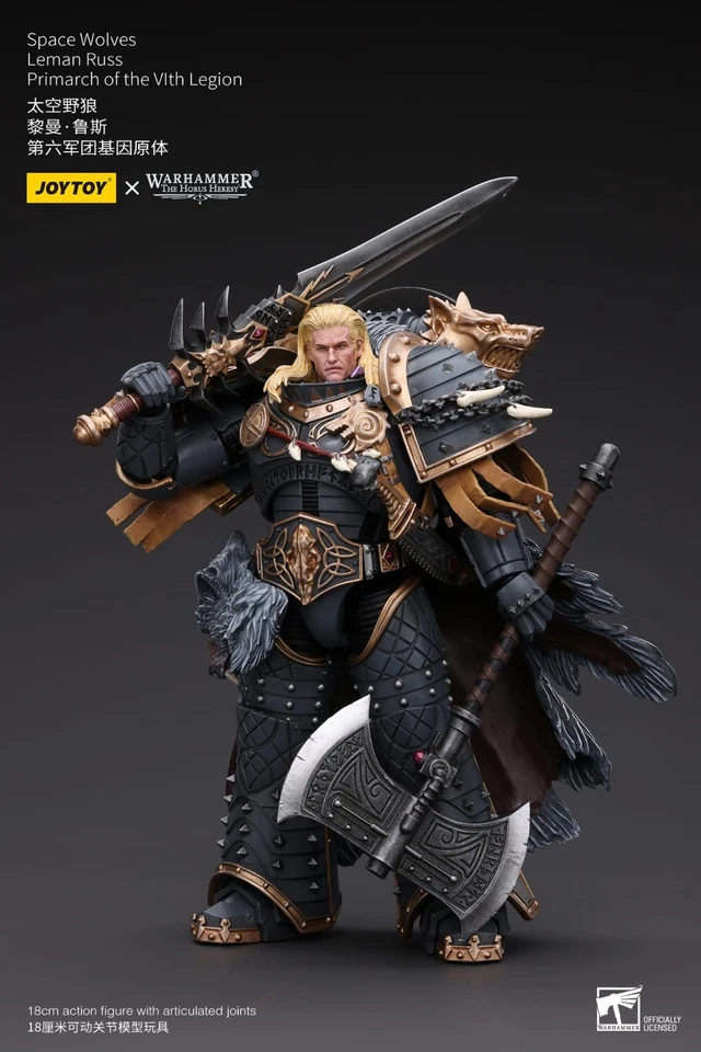 JoyToy 战锤 40K The Horus 异端太空狼 Leman Russ Primarch 1/18 — 第 1/1 张图片