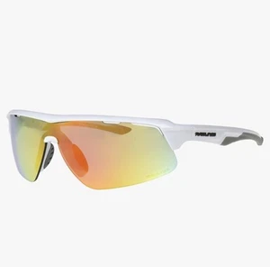 Rawlings Game Youth Baseball Sunglasses, Shiny White/Orange Mirror, 64mm - Picture 1 of 5
