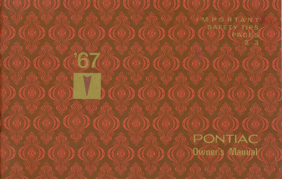 1967  67 PONTIAC  GTO/TEMPEST OWNER'S  MANUAL - Image 1 of 1