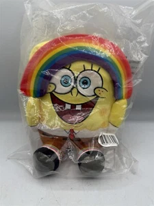 KIDROBOT PHUNNY SPONGEBOB SQUAREPANTS RAINBOW 8" PLUSH NICKELODEON - Picture 1 of 8