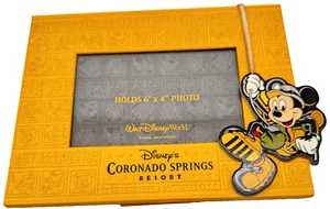Rare Vintage Disney Coronado Springs Resort Picture Frame Photo 4X6 Mickey Mouse - Picture 1 of 7