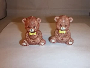 NEU Braun Teddybär Salz & Pfefferstreuer Set mit Stopfen - Bild 1 von 7