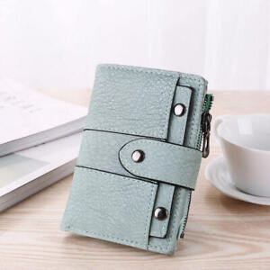 Women Ladies Small Leather Wallet Credit Card Holder Bifold Purse Clutch Handbag